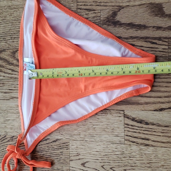 (L) Aqua Funky Neon Bikini Bottoms Swimwear Beach Pool Vacation Ocean - Picture 6 of 8